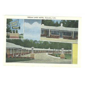 Vintage Postcard Dream‎ Land Motel Columbia South Carolina SC Travel AAA USA